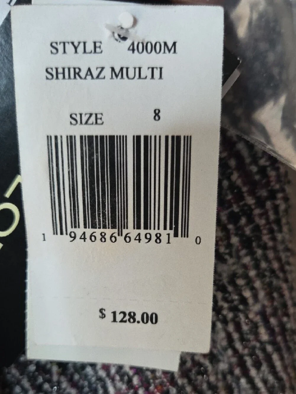 Taylor‎ Multi-Tone Purple Bouclé Long-Sleeve Dress